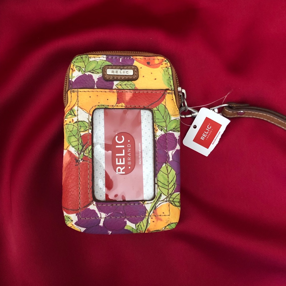 Relic Brand Fruit Pattern Vertical Wristlet